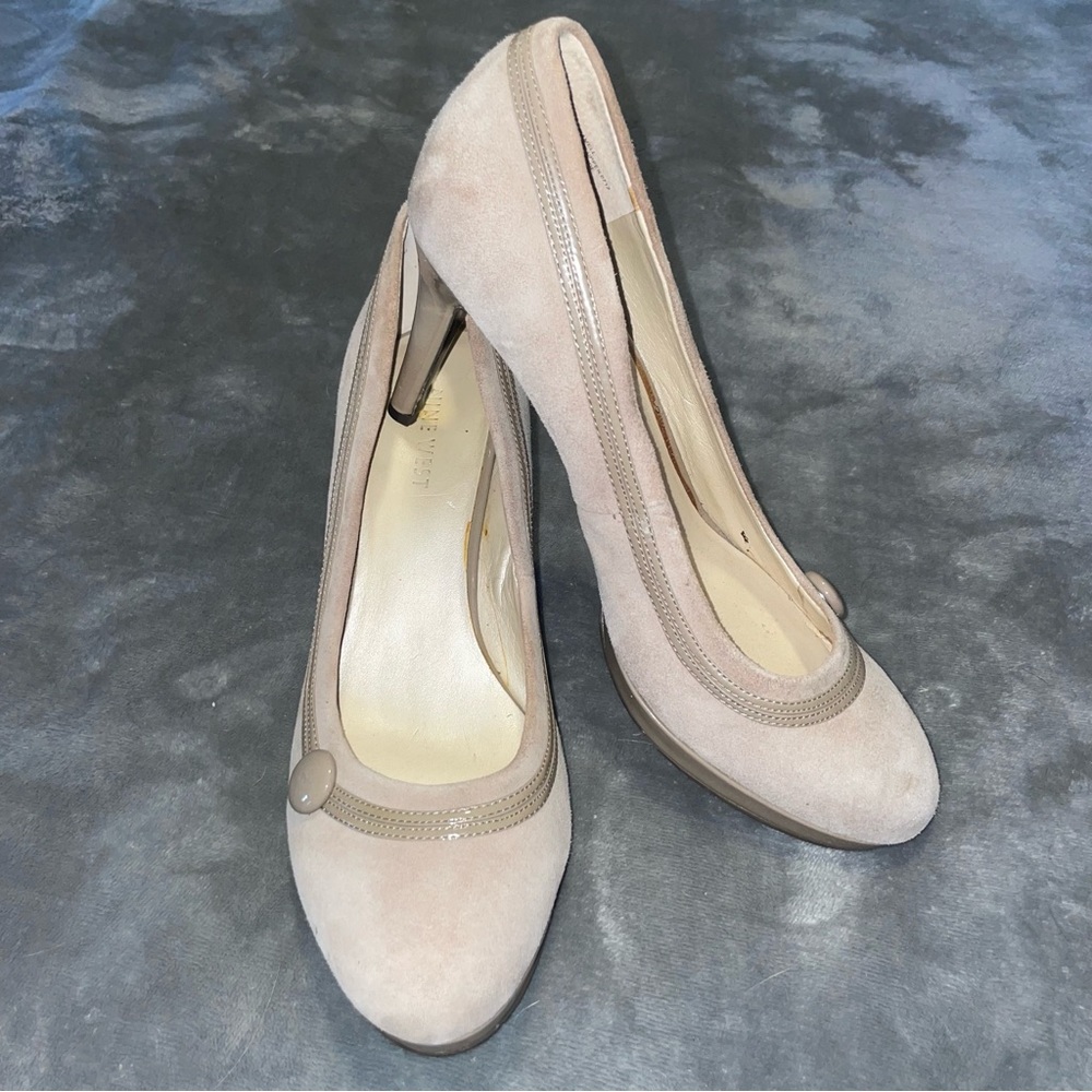 Nude Suede Heels